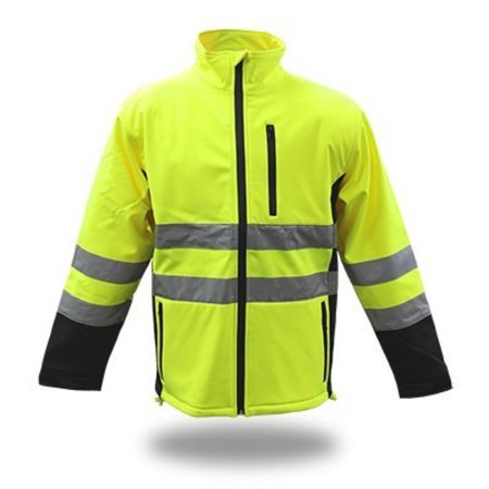 SAFETY WORKS MED YEL PolySoft Jacket 3SS7000M